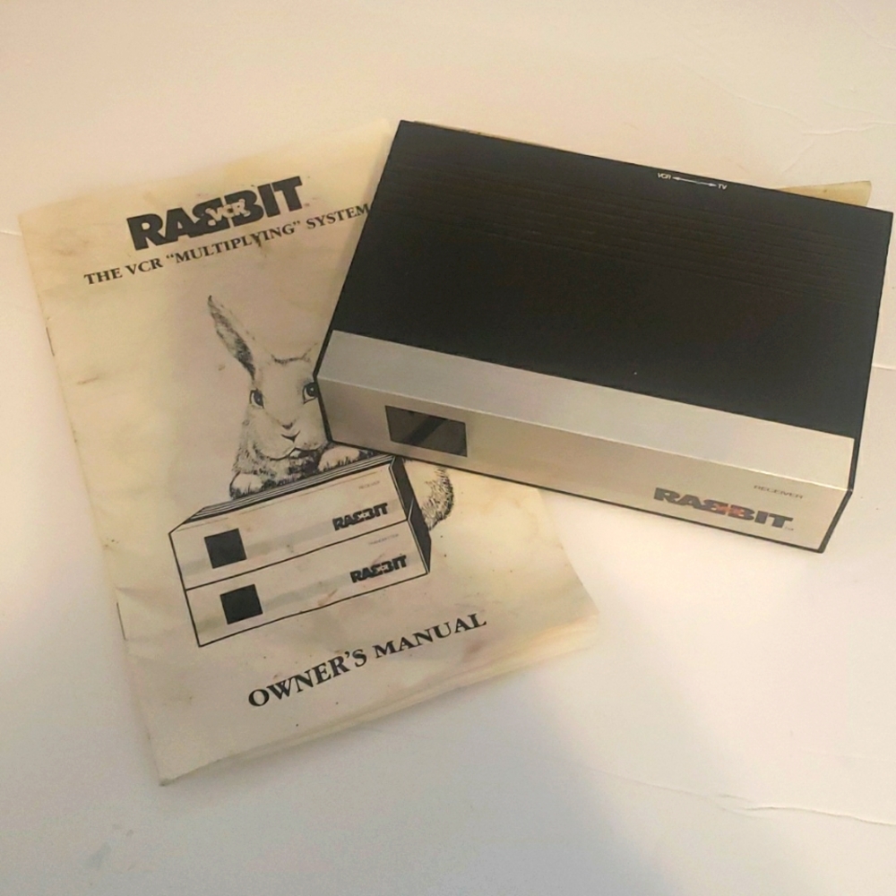 Rabbit Receiver VCR multiplying system vintage 80s 90s